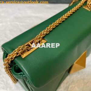 Replica Valentino One Stud Nappa Bag With Chain 1215 Green 2