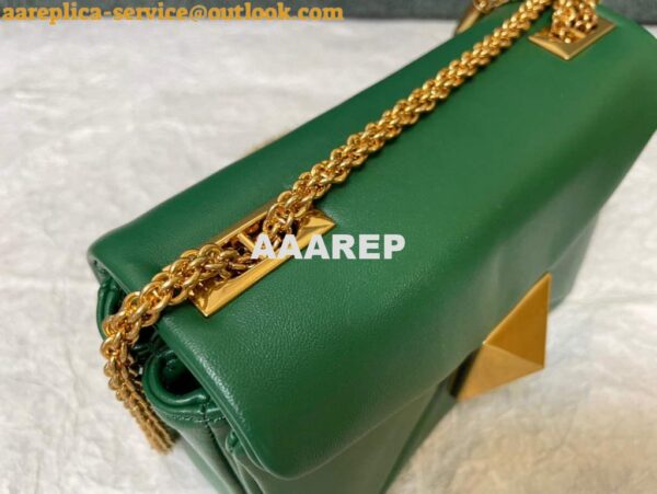 Replica Valentino One Stud Nappa Bag With Chain 1215 Green 4