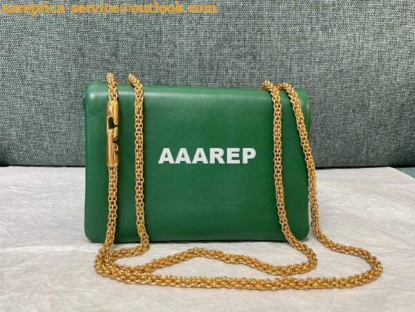 Replica Valentino One Stud Nappa Bag With Chain 1215 Green 6