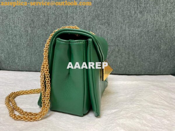 Replica Valentino One Stud Nappa Bag With Chain 1215 Green 7