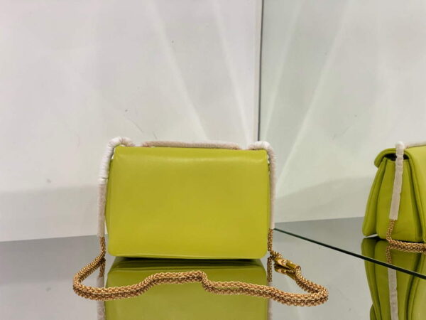 Replica Valentino One Stud Nappa Bag With Chain 1215 Lemon Yellow 3