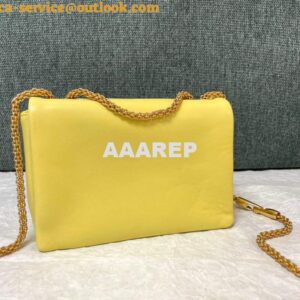 Replica Valentino One Stud Nappa Bag With Chain 1215 Yellow 2