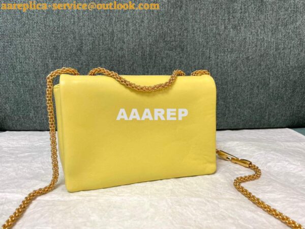 Replica Valentino One Stud Nappa Bag With Chain 1215 Yellow 4