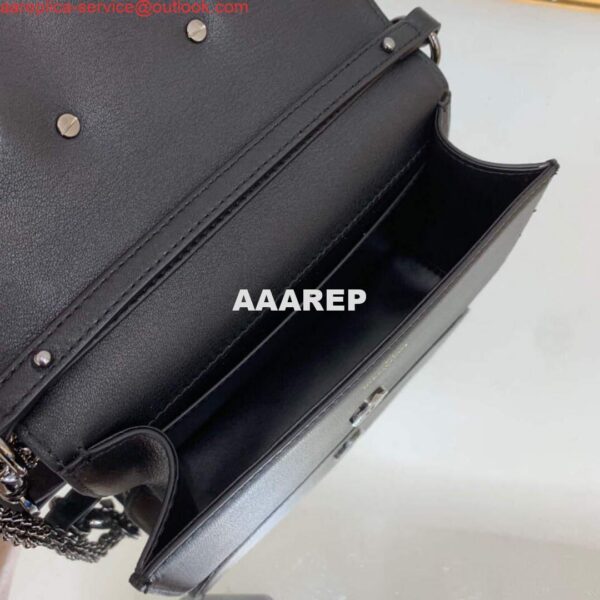 Replica Valentino WB0K53ZXL Star diamond Locò Small Shoulder Bag in Calfskin Black 8