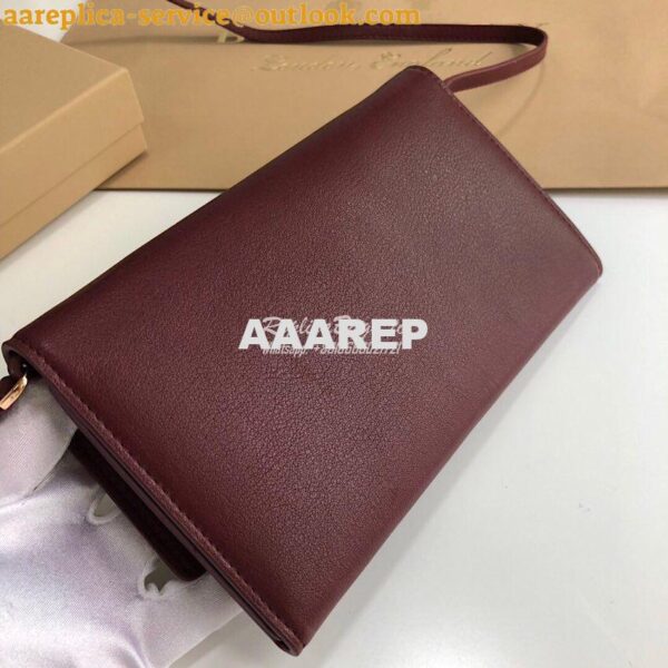 Replica Burberry Monogram Motif Leather Wallet with Detachable Strap 8 11