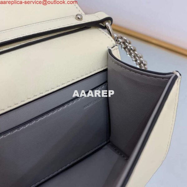 Replica Valentino WB0K53ZXL Star diamond Locò Small Shoulder Bag in Calfskin Light Ivory 8