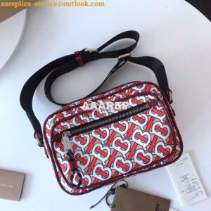 Replica Burberry Monogram Print and Leather Crossbody Bag 80116771 Ver