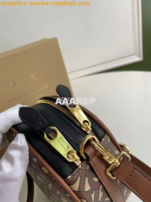 Replica Burberry Monogram Print E-canvas Louise Bag 80265891 8