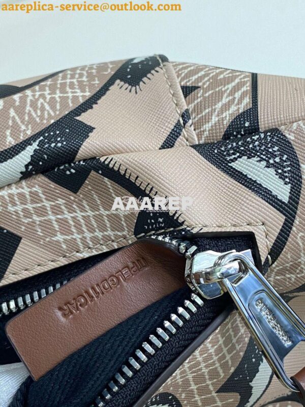 Replica Burberry Monogram Print E-canvas Sonny Bum Bag 80331541 Dark b 8