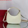 Replica Valentino WB0K69EIM Stud Sign Calfskin Hobo Bag Brown