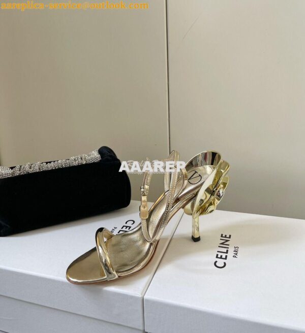 Replica Valentino Roserouche Sandal 1959 In Metallic Nappa Leather 100 19