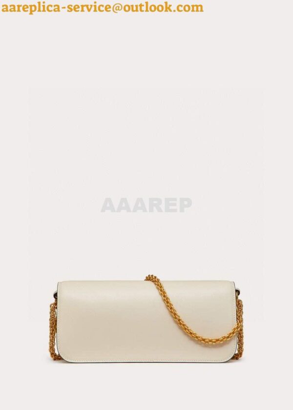 Replica Valentino XW0B0K30 Locò Calfskin Shoulder Bag White 2