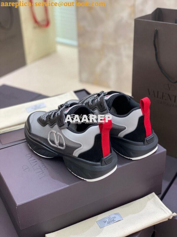 Replica Valentino SheGoes Men Female Sneaker in Split Leather And Mesh 10