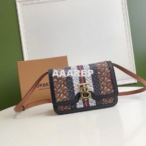 Replica Burberry Monogram Stripe E-canvas TB Bag 80103351