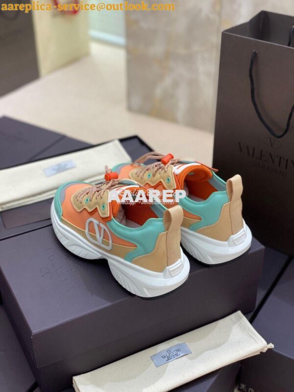 Replica Valentino SheGoes Men Female Sneaker in Split Leather And Mesh 6