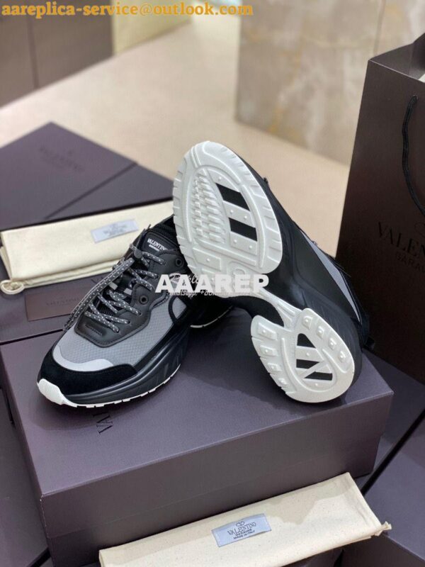 Replica Valentino SheGoes Men Female Sneaker in Split Leather And Mesh 11