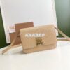 Replica Burberry Grainy Leather Note Crossbody Bag 80174621 Camel