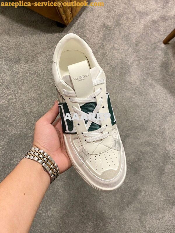 Replica Valentino VL7N Sneaker In Banded Calfskin Leather VW2S0V66 C06 3