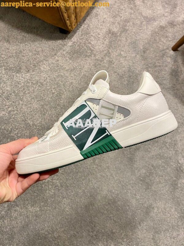 Replica Valentino VL7N Sneaker In Banded Calfskin Leather VW2S0V66 C06 5