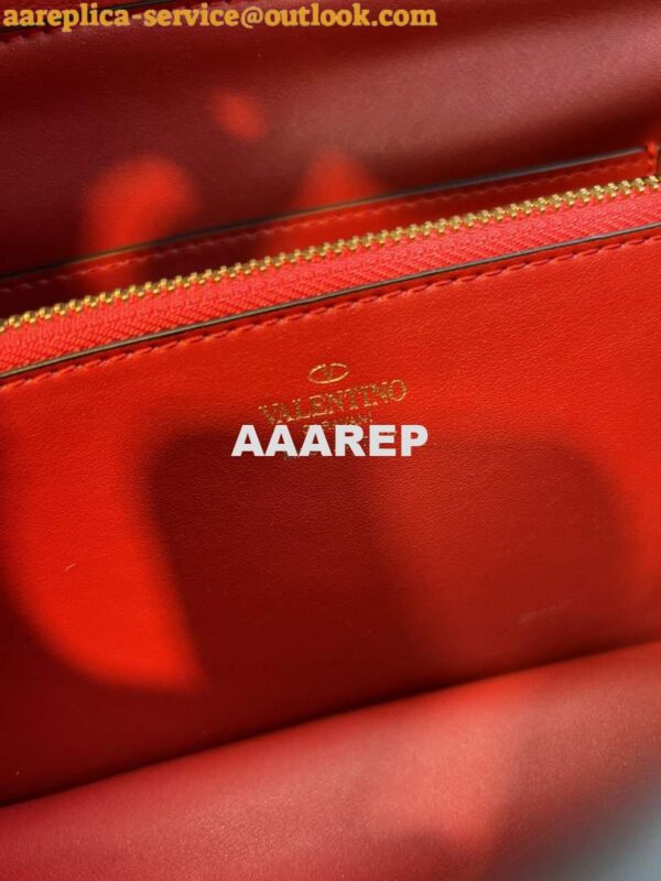 Replica Valentino XW2B0K26 Stud Sign Nappa Shoulder Bag Red 10