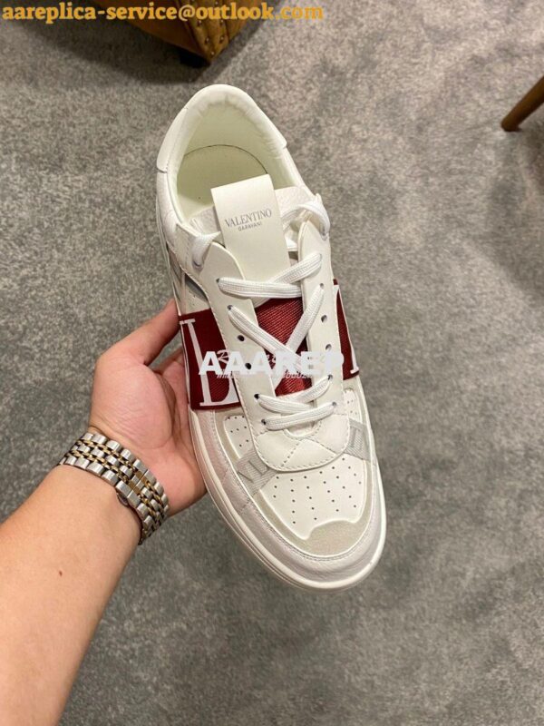 Replica Valentino VL7N Sneaker In Banded Calfskin Leather VW2S0V66 C07 3