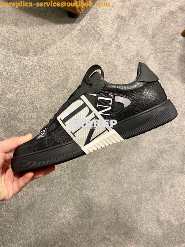 Replica Valentino VL7N Sneaker In Banded Calfskin Leather VW2S0V66 C08 5