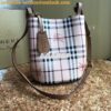 Replica Burberry Haymarket Check Crossbody Bucket Bag 40571581 Black