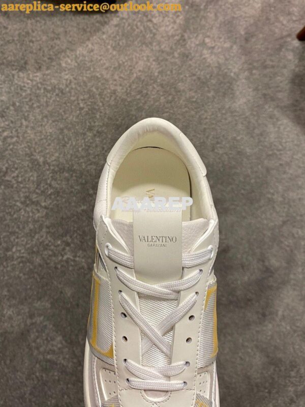 Replica Valentino VL7N Sneaker In Banded Calfskin Leather VW2S0V66 C11 9