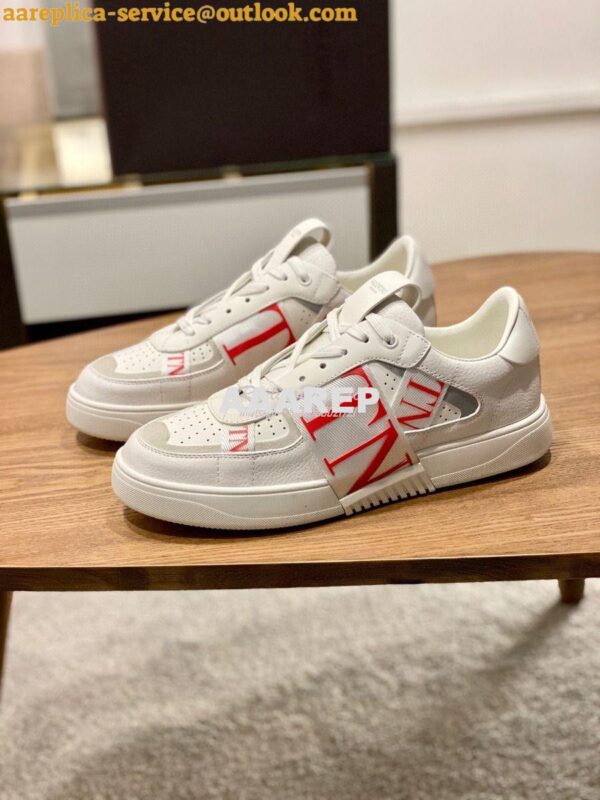 Replica Valentino VL7N Sneaker In Banded Calfskin Leather VW2S0V66 C14 2