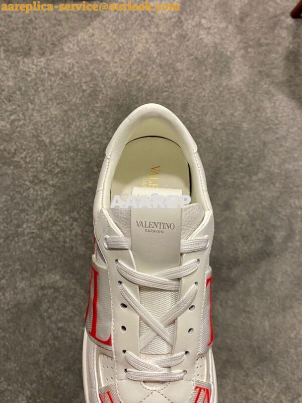 Replica Valentino VL7N Sneaker In Banded Calfskin Leather VW2S0V66 C14 7