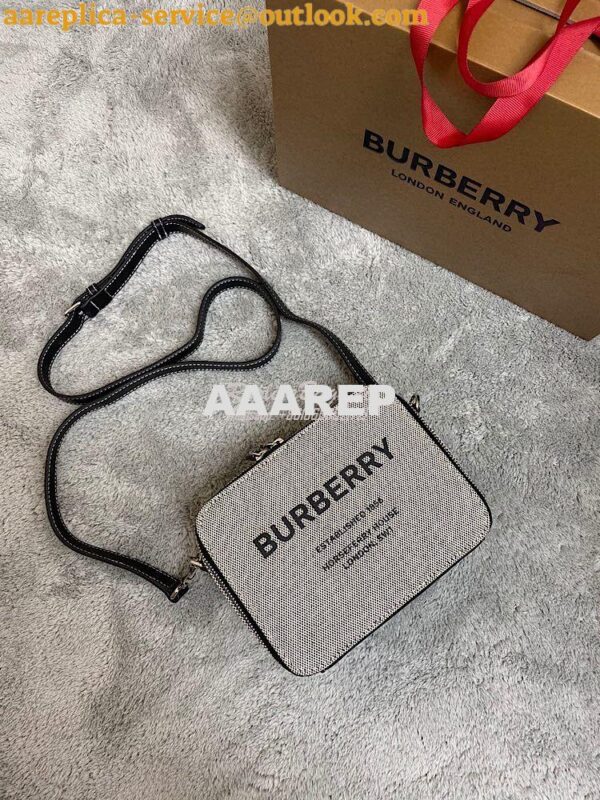 Replica Burberry Horseferry Print Canvas and Leather Crossbody Bag 803