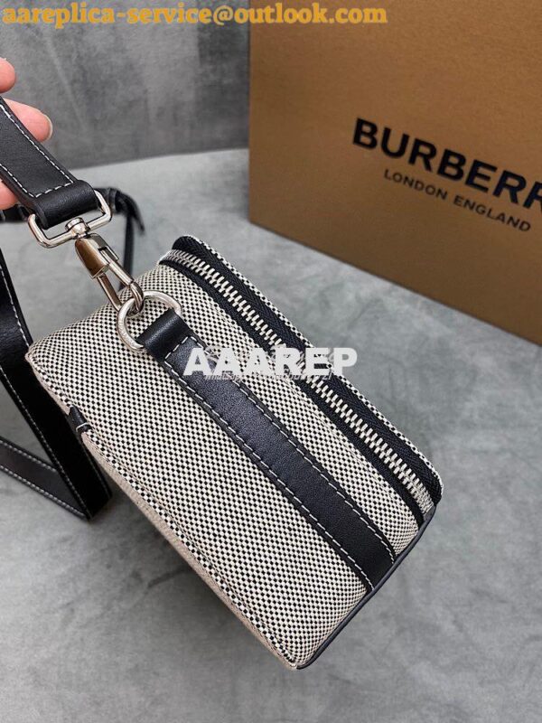 Replica Burberry Horseferry Print Canvas and Leather Crossbody Bag 803 3