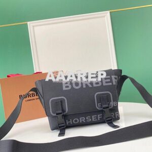 Replica Burberry Horseferry Print Nylon Small Lock Bag 80584901 Black