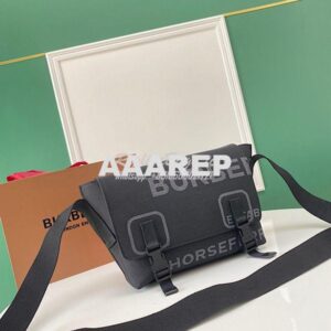 Replica Burberry Horseferry Print Nylon Small Lock Bag 80584901 Black 2