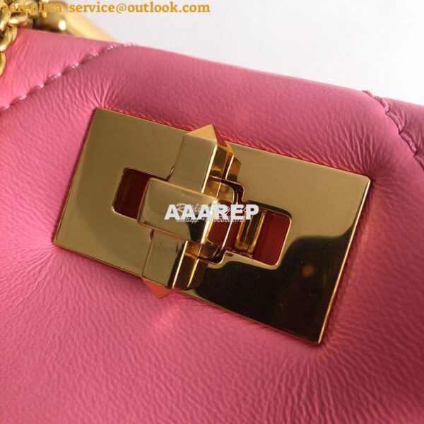 Replica Valentino Small Roman Stud The Handle Bag In Nappa BSF098 Flam 8