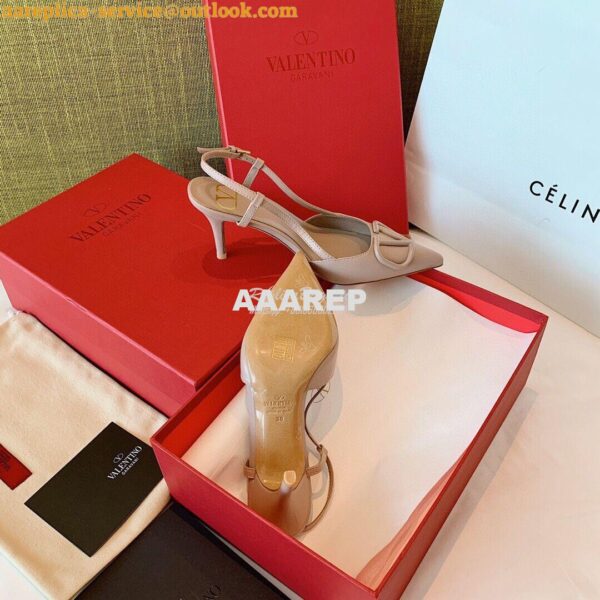 Replica Valentino VLogo Calfskin Slingback Pump 40mm 80mm SW2S0Q70 Pou 13