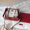 Replica Valentino Small Roman Stud The Handle Bag In Nappa BSF098 Rose