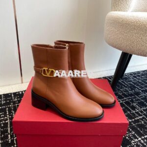 Replica Valentino Vlogo Signature Calfskin Ankle Boot 30mm 3W2S0CT1 Br