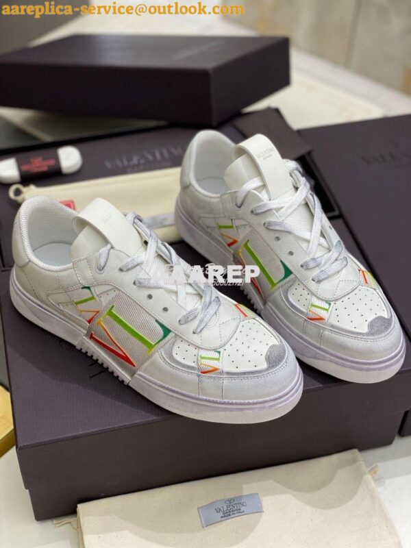 Replica Valentino Low-Top Calfskin VL7N Sneaker With Bands Vintage “Wo 5