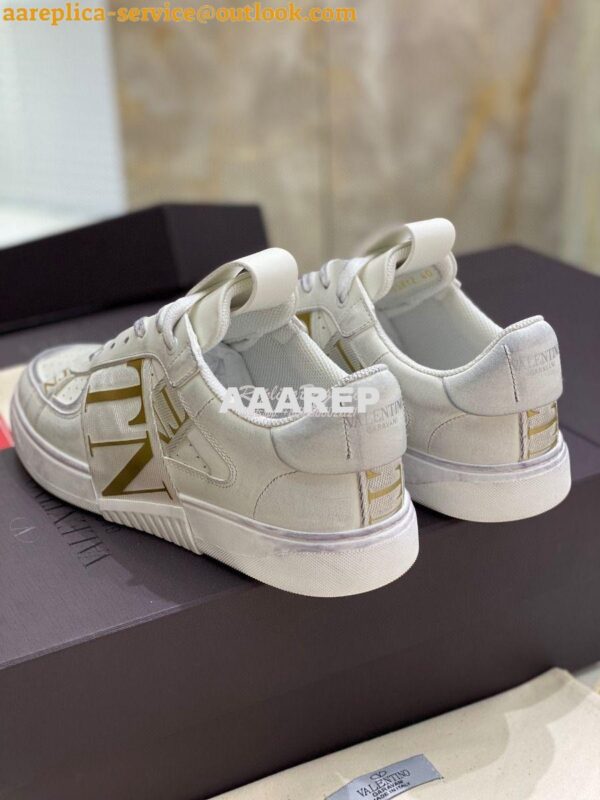 Replica Valentino Low-Top Calfskin VL7N Sneaker With Bands Vintage “Wo 6