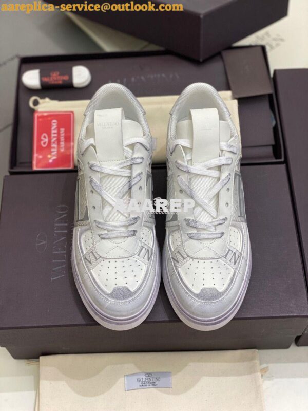 Replica Valentino Low-Top Calfskin VL7N Sneaker With Bands Vintage “Wo 4