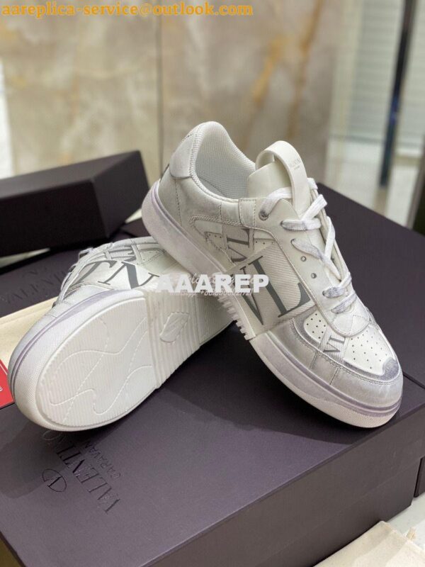 Replica Valentino Low-Top Calfskin VL7N Sneaker With Bands Vintage “Wo 5