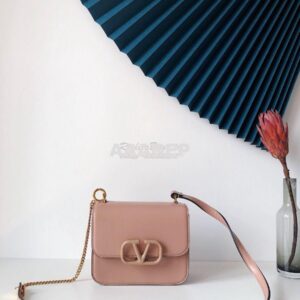 Replica Valentino Small Vsling Shiny Calfskin Shoulder Bag TW2B0F01 Ba