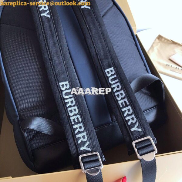 Replica Burberry Logo Print ECONYL® Backpack Navy 8