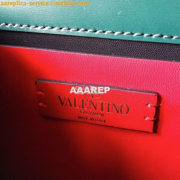 Replica Valentino Small Vsling Shiny Calfskin Shoulder Bag TW2B0F01 Gr 11