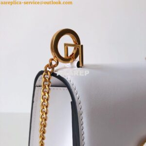 Replica Valentino Small Vsling Shiny Calfskin Shoulder Bag TW2B0F01 Wh 2