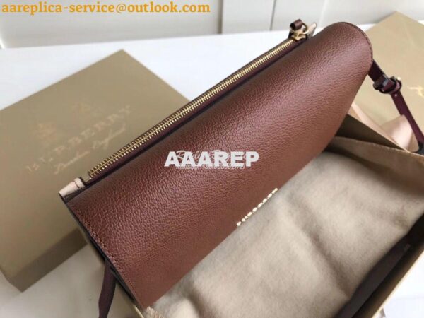 Replica Burberry Loxley Crossbody Bag in Haymarket Brown 5