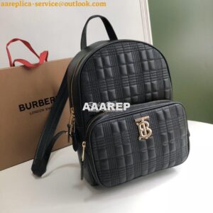 Replica Burberry Quilted Check Lambskin Backpack 80196011 2