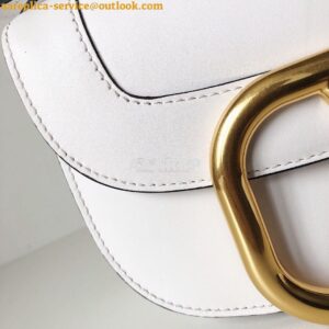 Replica Valentino Supervee Crossbody Calfskin Bag VW2B0G09 White 2