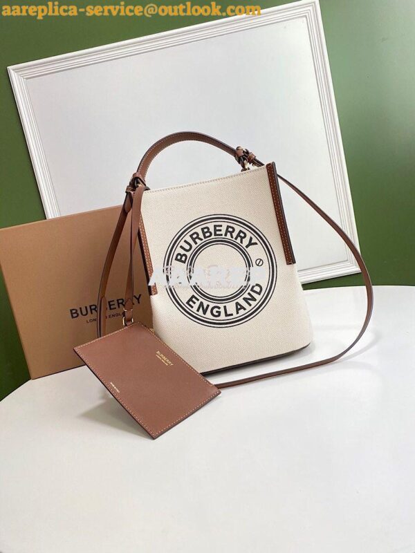 Replica Burberry Small Canvas Peggy Bucket Bag 80229491 3